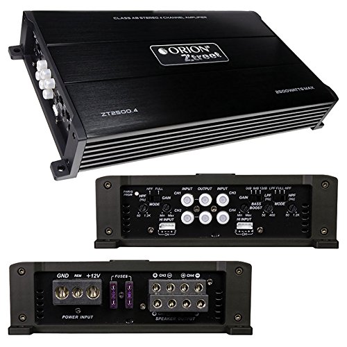 Orion ZO2000.4 ZTREET Series 2000 Watts Amp 4 Channel Car Speakers