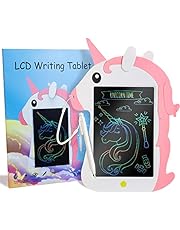 Unicorn LCD Writing Tablet for Kids - Toys for 3 4 5 6 7 8+ Years Old Girls, Reusable Doodle Scribbler Board with Stylus, Toddler Educational Learning Toys Birthday Gift for Kids