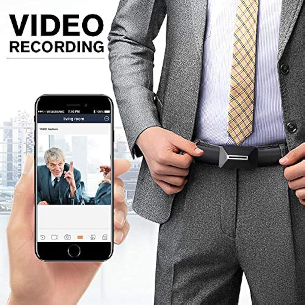 Hidden Camera Nanny Wireless Spy WIFI Belt Mini With Motion Detection