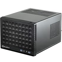 Silverstone Computer Case with Mesh Front Panel,Black (SG13B)