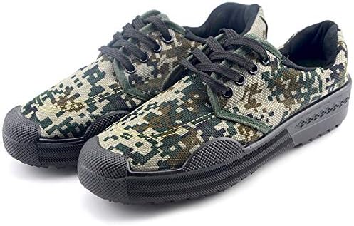 CHUANG TIAN Camouflage Liberation Shoes, Men's Fashion Sneakers Outdoor Jungle Camouflage Canvas Canvas Shoes,B,35