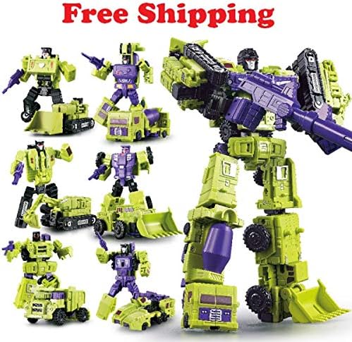 TrendyItems Transformers GT Engineering Devastator Combiner 6 in 1 Toy Action Figure Car Truck Model Gift for Kids Boys