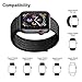 AdMaster Compatible for Apple Watch Band 42mm 44mm, Soft Nylon Sport Loop Replacement Wristband Compatible iWatch Apple Watch Series 4/3/2/1 Black White