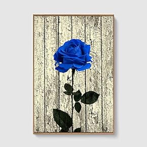Framed Canvas Home Artwork Decoration Vintage Wood Canvas Wall Art for Living Room, Bedroom - 16x24 inches
