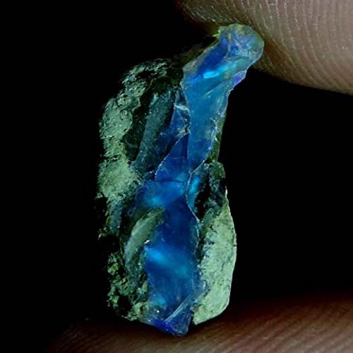 GEMSSHOPPING 03.00 Cts Natural Ethiopian Welo Fire Opal Rough Gemstone Play of Color