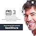SoniShare Diamond Clean Replacement Heads for Philips Sonicare Toothbrushes, 4 Pack