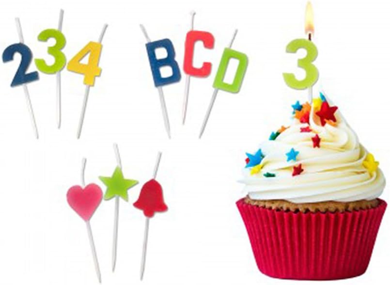 JT Party Supplies Assorted Alphabet Letter Candle, 24 Count (Pack of 1)
