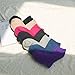 Skola Women's Value 6Pairs Pack ComfortBlend Crew Ankle Casual Cotton Socks,Solid Design Soft & Stretchy Dress Everyday