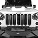 Wrangler Grill Inserts Matte Black Front Grille Mesh Cover Compatible with Jeep JK Wrangler & Wrangler Unlimited 2007-2015