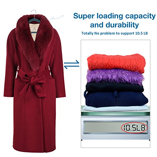 Velvet Hangers IEOKE Nonslip Clothes Hangers Heavy Duty 360 Swivel Hanger Hook Ultra Thin Clothes Racks Perfect for Space Saving (30 PACK)