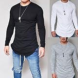 Mens Shirt,Haoricu 2017 Clearance Men O Neck Long Sleeve Slim Fit Tee T-shirt Casual Tops
