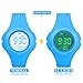 Kids Watch Waterproof Children Electronic Watch - Lighting Watch 50M Waterproof for Outdoor Sports,LED Digital Stopwatch with Chronograph, Alarm, Child Wrist Watch for Boys, Girls - PerSuper (Blue)