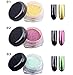 12 pack Chrome Mirror Nail Powder with Smooth Shimmer Shining Glitter Effect Pigment for Nail Art DIY manicure by Baby Beauty