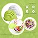 [2-PACK] Salad Cutter Bowl, Multi-Function Vegetable Fruit Home Made Salad Value Pack Quick Salad Maker Easy Chopper Slicer Strainer, Amazingcats