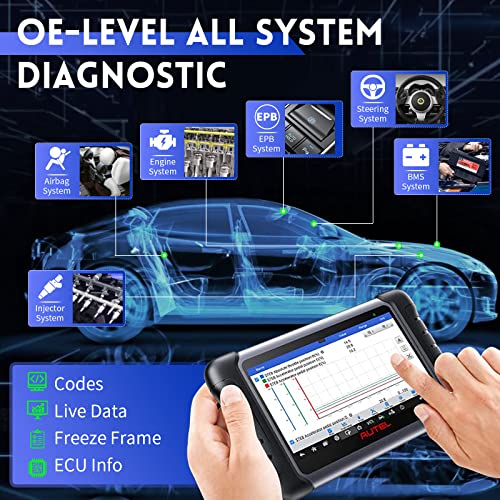 Nucar Scanner Nucar Scanner Autel MaxiCOM MK808Z Scanner - 2025 Upgraded Bi ...