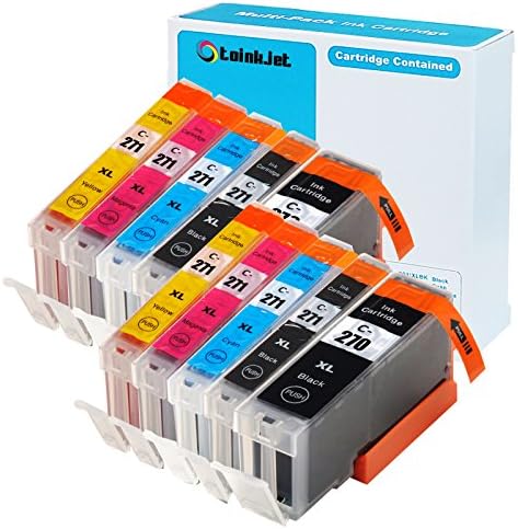 TOINKJET 10 Pack PGI-270XL CLI-271XL PGI270 XL CLI271 XL Compatible Ink Cartridge Replacemet for pixma mg7720 mg5722 mg6822 ts5020 mg6820 mg5720 mg6821 ts9020