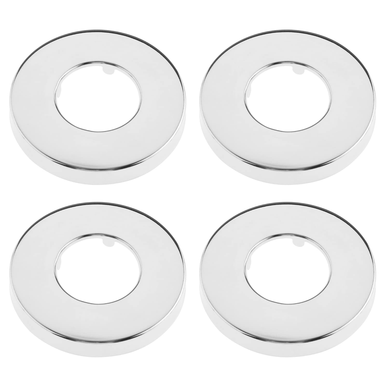 Be In Your Mind 4Pcs Shower Pipe Covers Replacement Chrome Pipe Cover Metal Radiator Pipe Cover Tall Hole Decorative Cover Accessories for Home Bathroom 33mm
