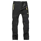Singbring Women's Outdoor Windproof Hiking Pants Waterproof Ski Pants Large Navy(606F)