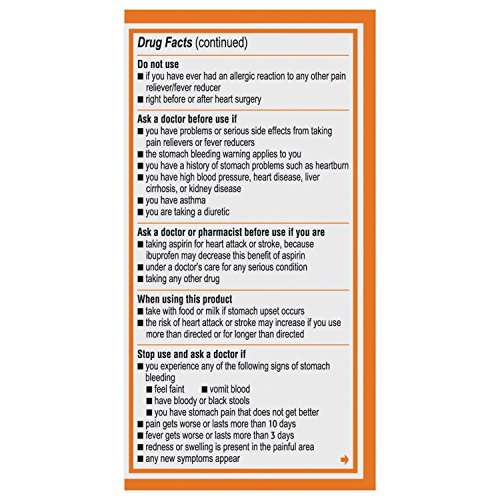 Motrin IB Ibuprofen USP, 200 mg, 100 Count Pricepulse