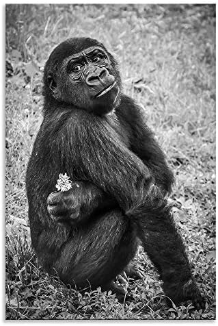 Thousand Face Baby Gorilla Affe Mit Bild Wandbild Kunst