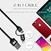 Retractable Lightning and Micro USB Cable, Earldom 2 in 1 Charger Charging Cord for iPhone X 8 7 6s 6 Plus 5s 5 SE,Samsung Galaxy S6 S7 Edge Plus,Note 5 4,LG G4 V10,HTC,Motorola,Android and More