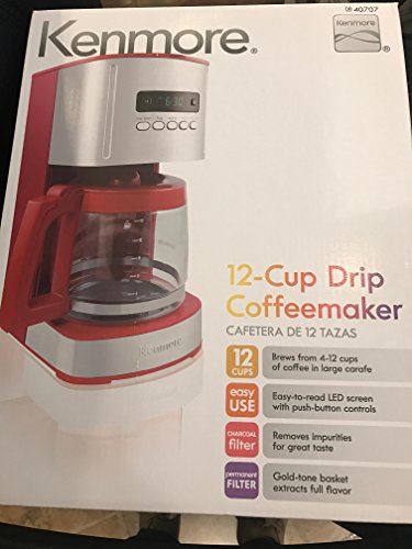 Kenmore Red 12 Cup Programmable Coffee Maker