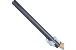 CNCARBONFIBER 1pcs 600MM Length Carbon Fiber Tube 50x47x600MM,10/12/16/22/25/30/35/40MM Available,3K Roll Wrapped Twill Matte Finish