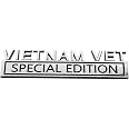 2PC Vietnam Era Vet Edition Car Emblems, 3D Raised Metal