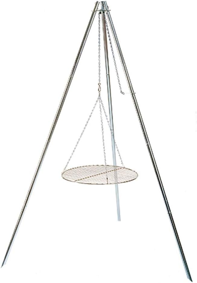 DMHWB Tripod Charcoal Grill,Outdoor Home Grill,Portable Grill Grilled net Buckle Design, Detachable, Height Adjustable Anti-Slip mat