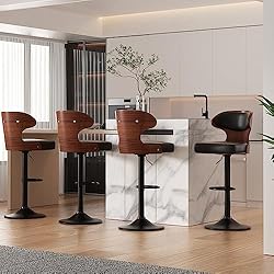 Nalupatio Bar Stools Set of 4 Seat Adjustable