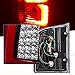 Chevy Silverado 1500 2500 3500 Crew Cab Black LED Bar Tail Rear Brake Signal Lights C-streak Parking Light