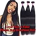 B-fashion Brazilian Straight Human Hair 3 Bundles 14 16 18inch 10A Unprocessed Virgin Straight Hair Bundles Brazilian Hair Straight Bundles Remy Hair Weave Extensions Natural Color