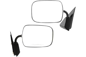 KOOL-VUE Kool Vue Driver & Passenger Side Non-Electric Mirrors for Chevrolet C1500 K1500 1988-1998 Chrome Standard Cab