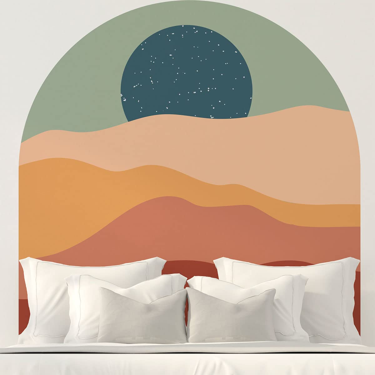 Ambiance Sticker Non-Woven Wallpaper Giant Frescoes Pre-Pasted Dune E Spot Decorative Label H 90 x L 90 cm