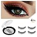 Magnetic Eyelashes No Glue-Reusable False Eyelashes Set for Natural Look,3D Reusable Full Eye Fake Lashes Extensions By Verfanny- Thick Soft & Handmade Seconds to Apply (1 Pair 4 Pcs)