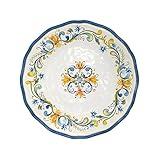 Le Cadeaux Melamine Dinnerware Floral Harvest, Salad Plate
