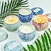 LA BELLEFÉE Seasons Scented Candles 4 x 4.4oz Natural Soy Wax Travel Tin Aromatherapy Candle Set with Greeting Card, Roof Garden, Pumpkin Carriage, White Tea, Winter Cedarwood are fragrant for Giftthumb 4