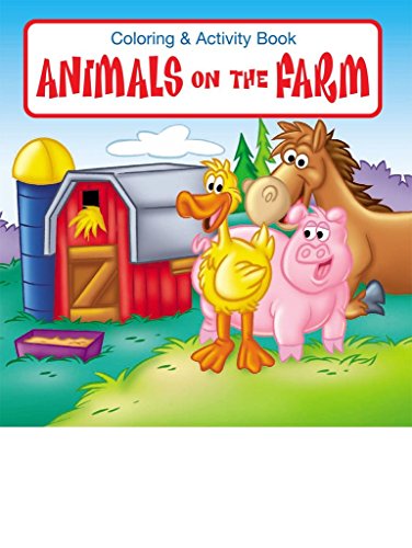 Animals on the Farm Kid's Coloring & Activity Book in Bulk (25-pack)