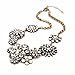 Fit&Wit Golden Tone Jewelry Sets Rhinestone Crystal Drop Dangle Earrings Or Statement Necklace (Necklace2)