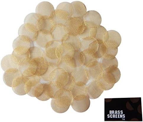 Brass Pipe Screens, 3/4" Screen Filters 5 Count Per Pack - 10 Packs Total 50 Screens