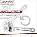 Olsa Tools Ratcheting Adjustable Wrench (8 Inch) Heavy Duty Adjustable Spanner Monkey Wrench | Professional Quality Thin and Low Profile | Professional Grade Tools for Mechanics