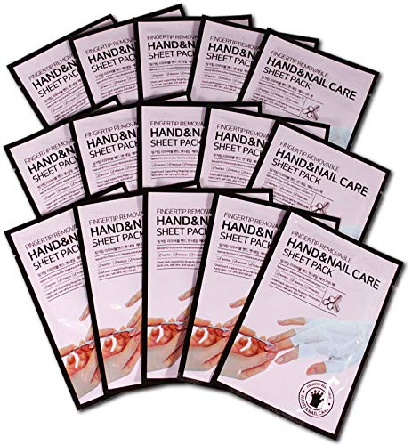 Korean Hand & Nail Care Moisturizing Gloves – Includes 15 Pairs of Gloves – Disposable – Great for Wearing While You Get A Manicure – Fingertips Are Easily Removable For Manicures