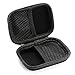 Burlway Headphone Case with Internal Mesh Pocket for Bluetooth Headsets/Wired Earphone Mini Travel Storage Case Include Free Car Charger …