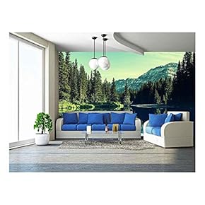 Glacier National Park, Montana. - Removable Wall Mural | Self-Adhesive Large Wallpaper - 66x96 inches