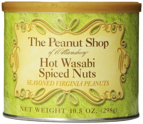 UPC 053136892605, The Peanut Shop of Williamsburg Wasabi Spiced Peanuts, 10.5 Ounce