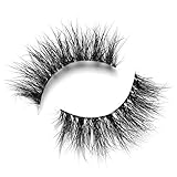 Lilly Lashes 3D Mink Lyla | False Eyelashes | Dramatic Look and Feel | Invisible Band | Reusable | Non-Magnetic | 100% Handmade & Cruelty-Free