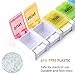 Weekly Pill Organizer - 7 Day Pill Case, Push Button Medicine Organizer, Daily Detachable Vitamin Container, Extra Large Pill Case Box for Pills Fish Oil Vitamin Supplements-Once-a-Day