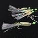 Luminous Sabiki Fishing Rigs Glow Soft Fish/Shrimp Sabiki lure Saltwater/Freshwater Fishing Bait (Simulation Fish Rigs)