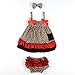 ANDI ROSE Baby Toddlers Cotton Cute Hairband+ Dress+ Underpants Outfit for 0-12 Month Infant