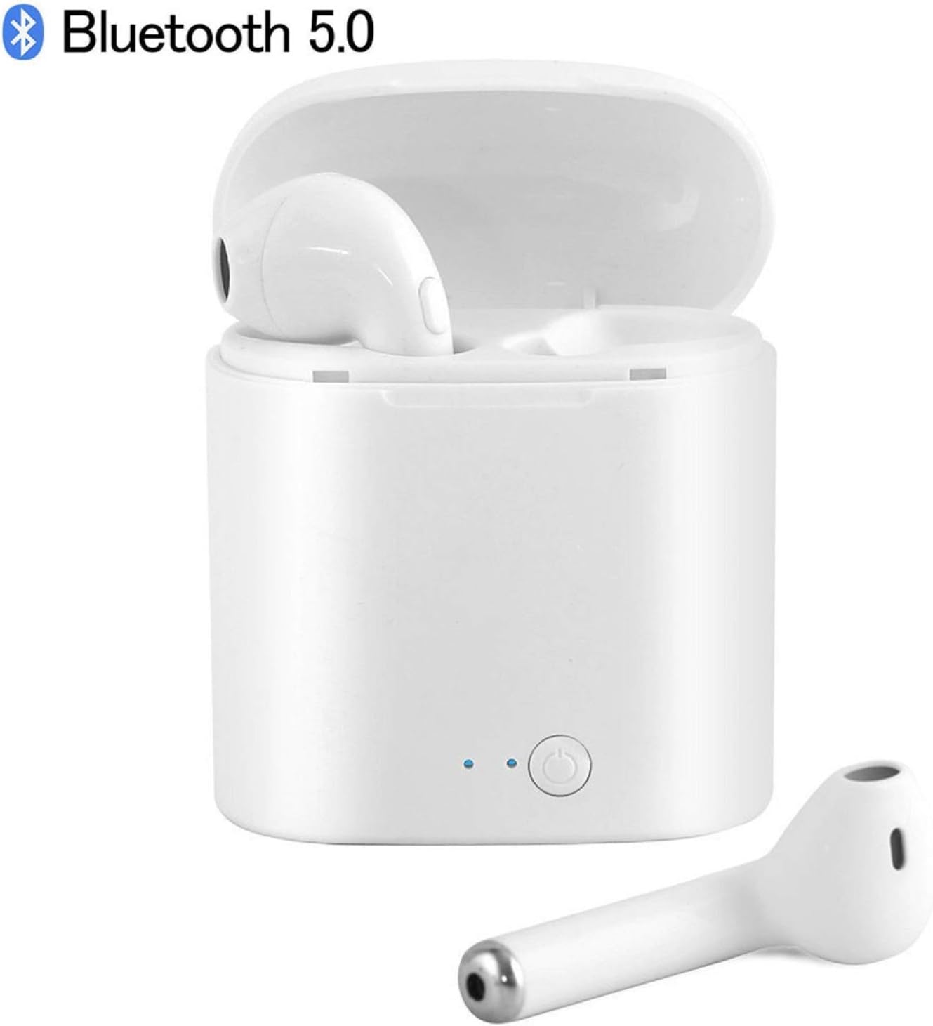 Bluetooth 5.0 Earbudsc, True Wireless Earphones with 3D TWS Stereo Sound, Wireless Headphones in-Ear Mini Noise Cancelling Stereo Bluetooth Headset Built-in Mic Charging Box